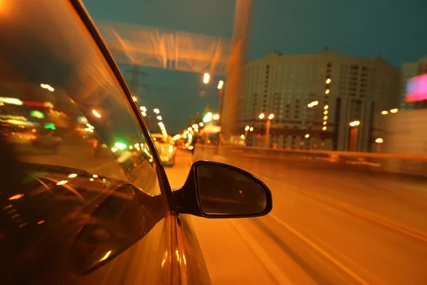Noche en coche — Foto de Stock