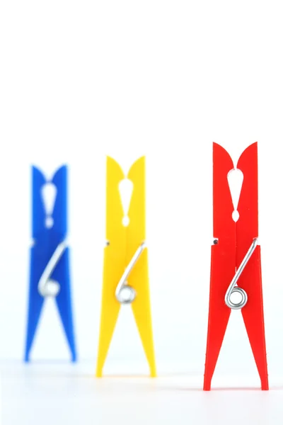 컬러 clothespins — 스톡 사진