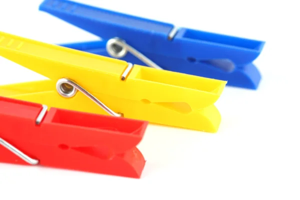 Gekleurde wasknijpers — Stockfoto