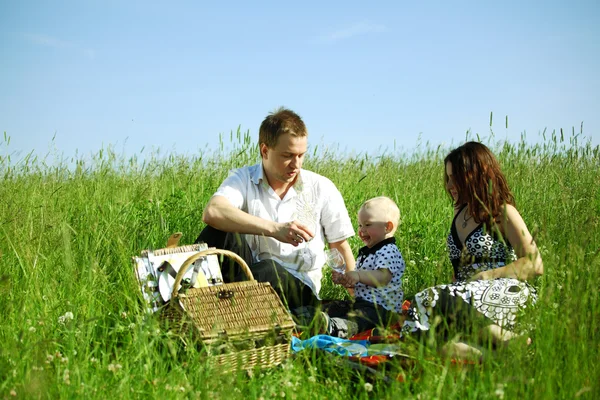 Familie picknick — Stockfoto