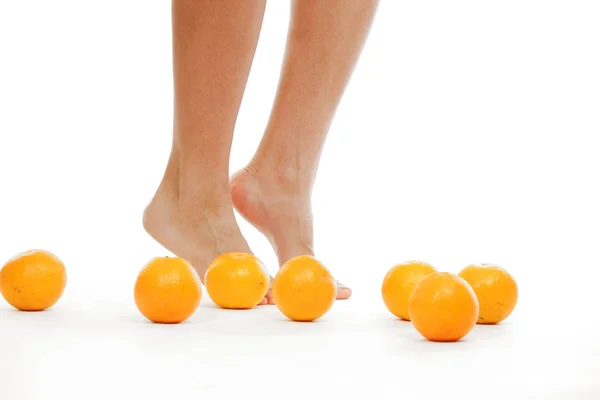 Nogi pomarańczy — Zdjęcie stockowe