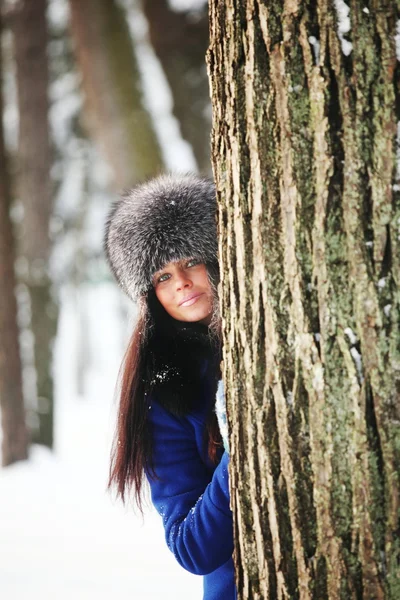 冬の女性 — ストック写真