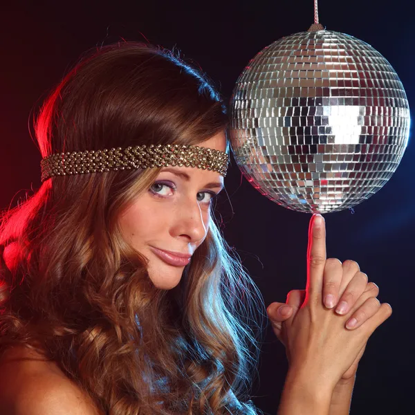 Disco-Mädchen — Stockfoto