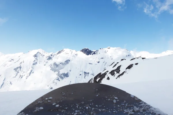 Сноуборд в горах — стоковое фото