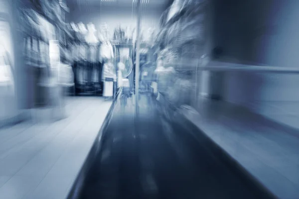 Blurred escalator — Stock Photo, Image