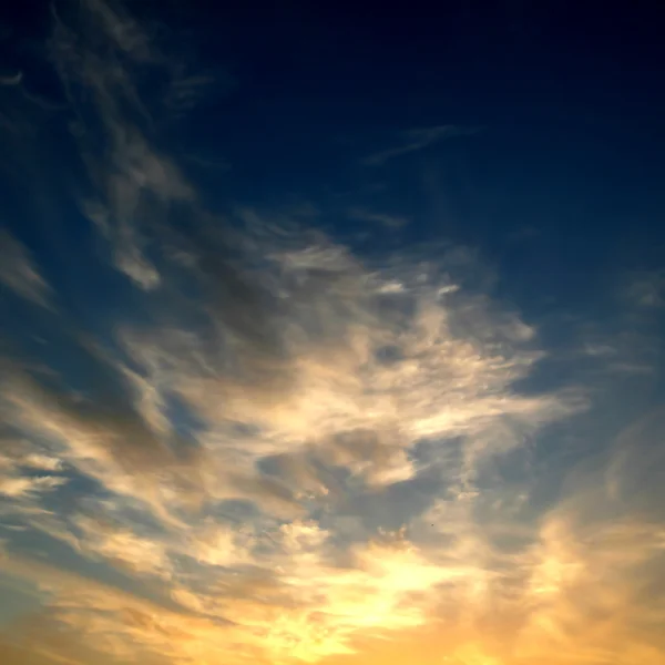 落日的天空 — 图库照片