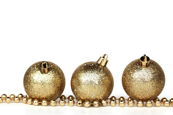 Golden christmas ball Stock Image