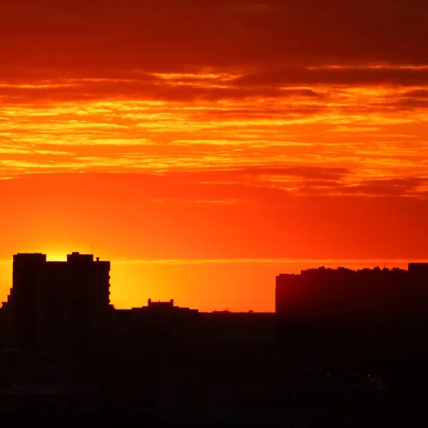 City sunrise — Stock Photo, Image