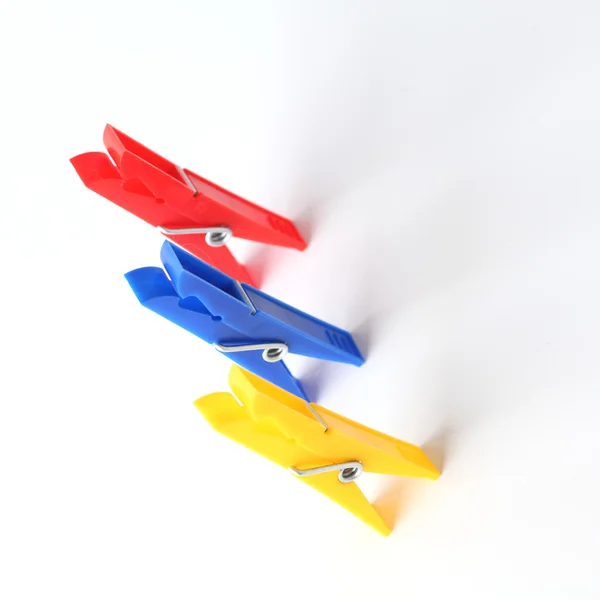 Gekleurde wasknijpers — Stockfoto