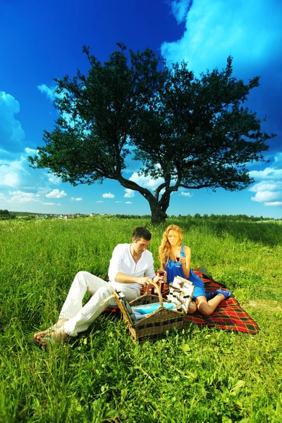 情侣野餐 — 图库照片