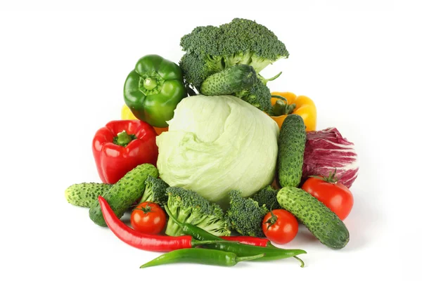 Grote vegetarische stapel — Stockfoto