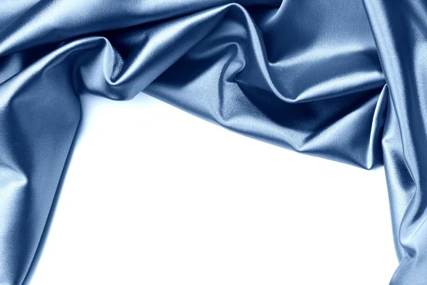 Cetim azul isolado — Fotografia de Stock