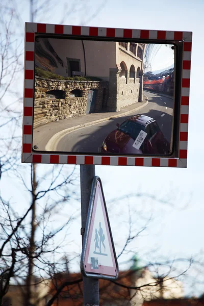 Specchio stradale — Foto Stock