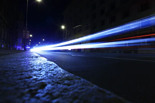 Strada orașului de noapte — Fotografie, imagine de stoc