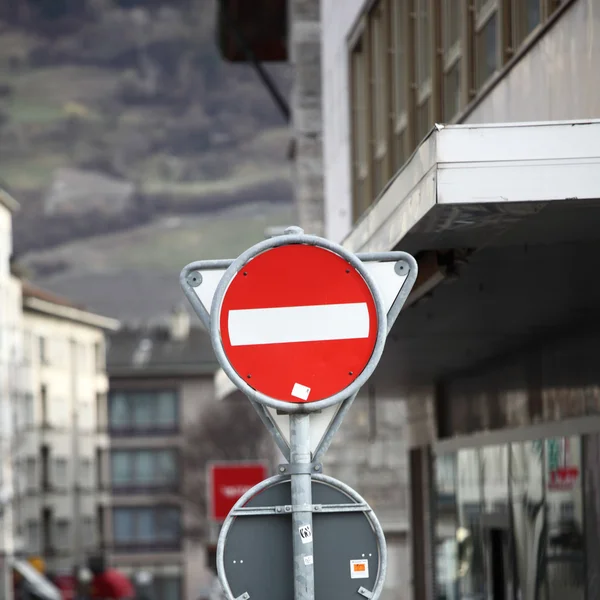 Zatykać znak drogowy — Zdjęcie stockowe