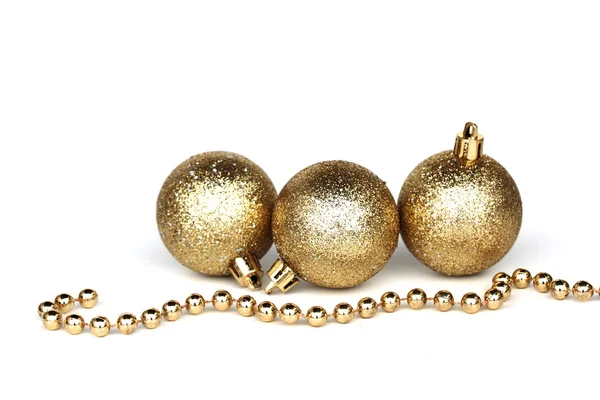 stock image Golden christmas ball