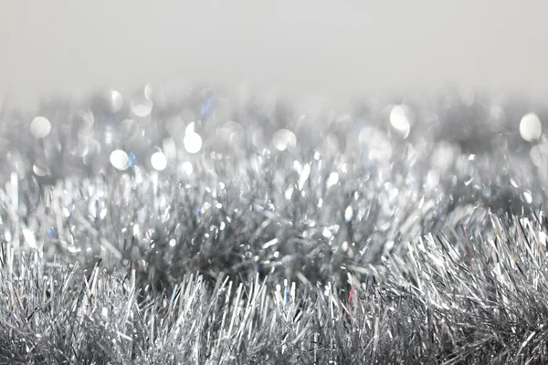 Silver jul dekoration — Stockfoto