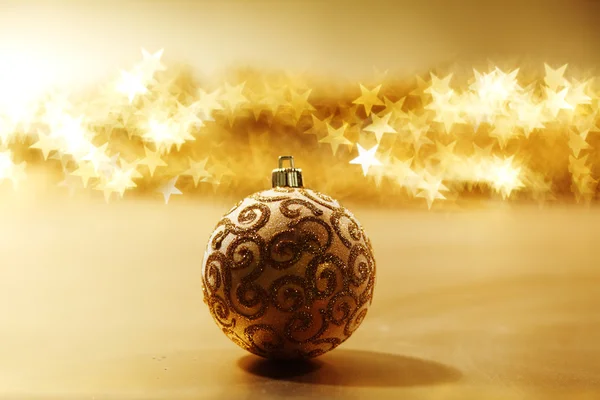 Zlatý vánoční přání — Stock fotografie