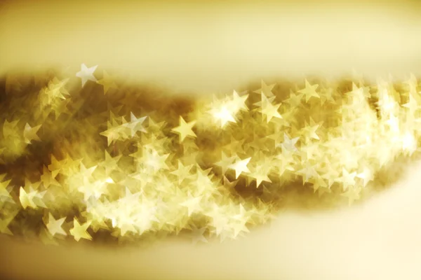 Golden star bokeh background — Stock Photo, Image