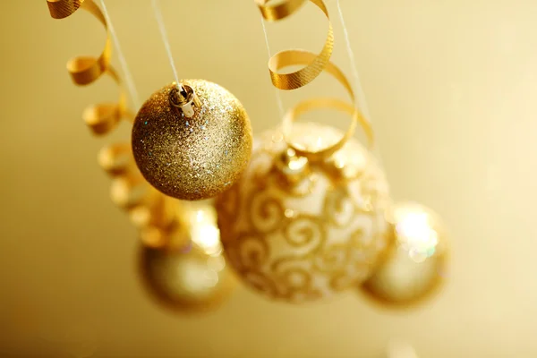 Goldene Weihnachten — Stockfoto