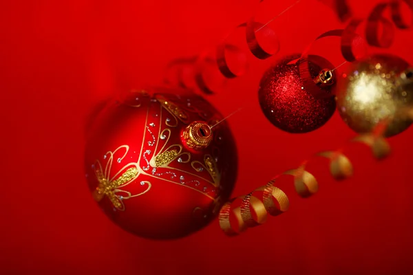 Boule de Noël rouge — Photo