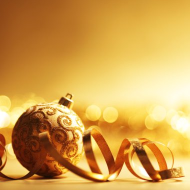 Golden christmas background clipart