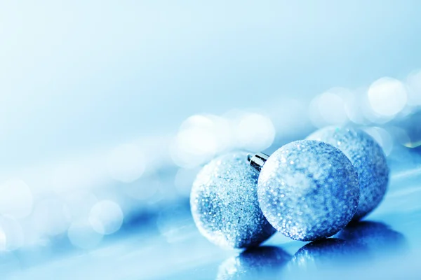 青いクリスマスの背景 — ストック写真