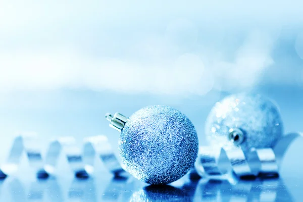푸른 크리스마스 배경 — 스톡 사진