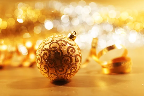 Golden christmas background — Stock Photo, Image