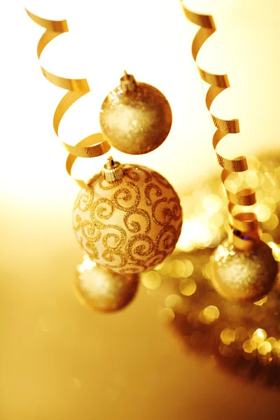 Złote tło świąteczne — Zdjęcie stockowe