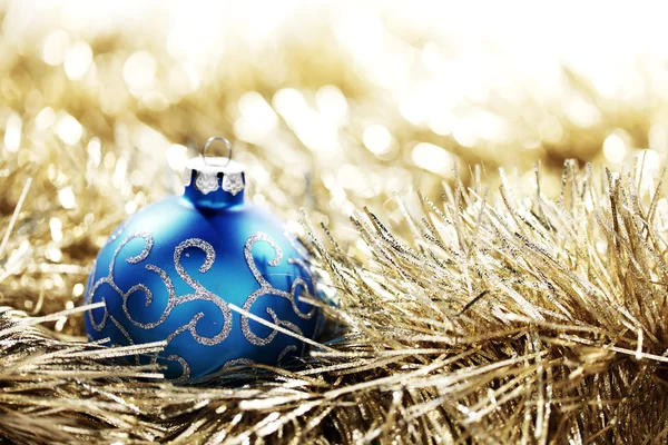 Palla di Natale blu — Foto Stock