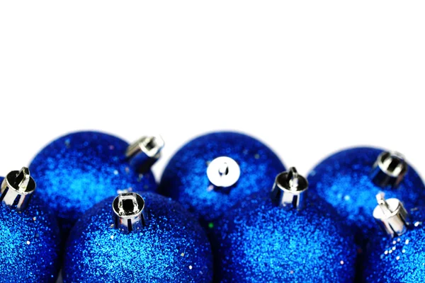 Modrý vánoční koule — Stock fotografie