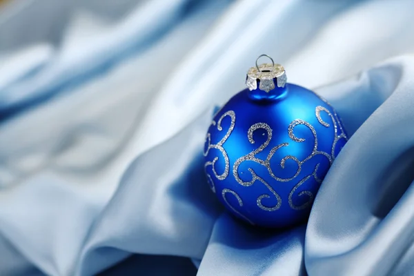 蓝色圣诞贺卡 — 图库照片