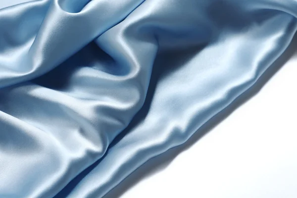 青い絹の背景 — ストック写真