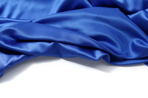 青い絹の背景 — ストック写真