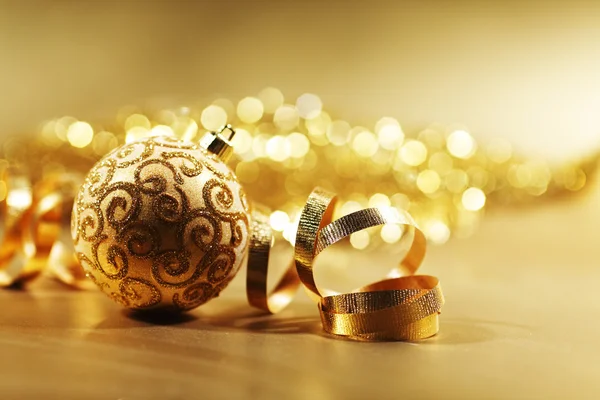 黄金のクリスマス カード — ストック写真