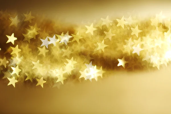 Zlatá hvězda bokeh pozadí — Stock fotografie
