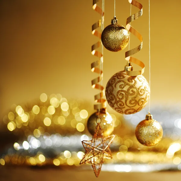 Gouden Kerstmis — Stockfoto