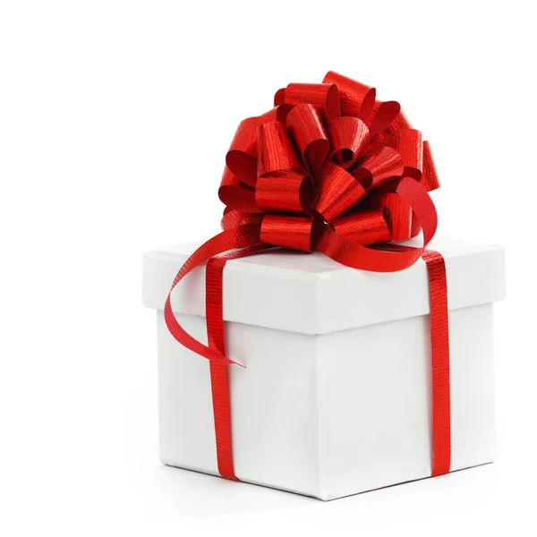 White christmas gift — Stock Photo, Image