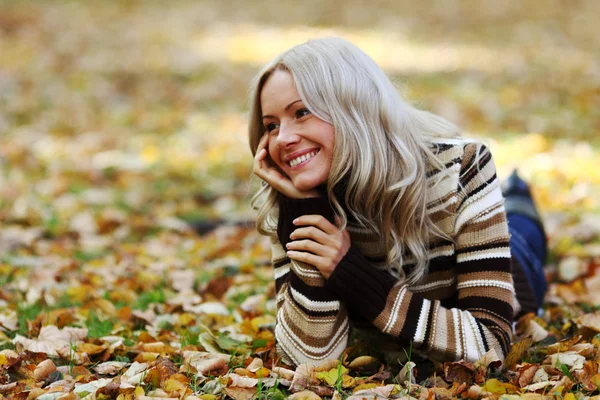 Autumn woman Stock Photo