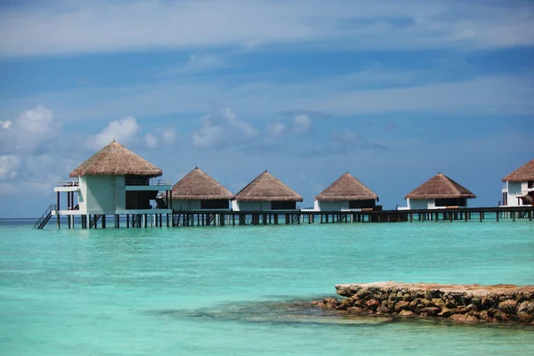 Maledivenhäuser — Stockfoto
