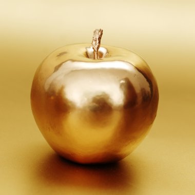 Gold apple clipart