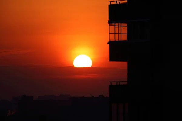 City sunset — Stock Photo, Image