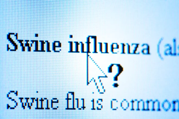 Świńska grypa — Zdjęcie stockowe