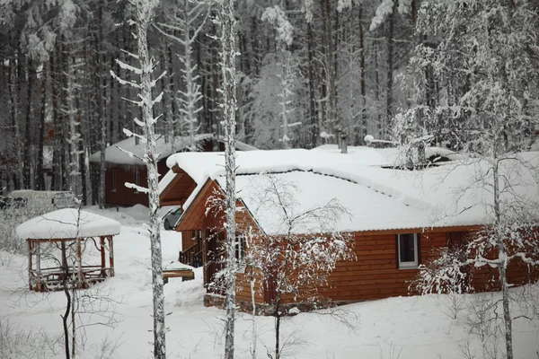 Casas de invierno — Foto de Stock