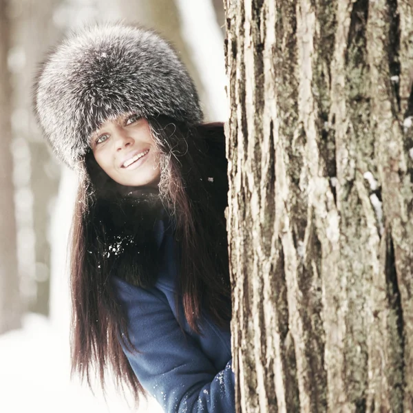 冬の女性 — ストック写真