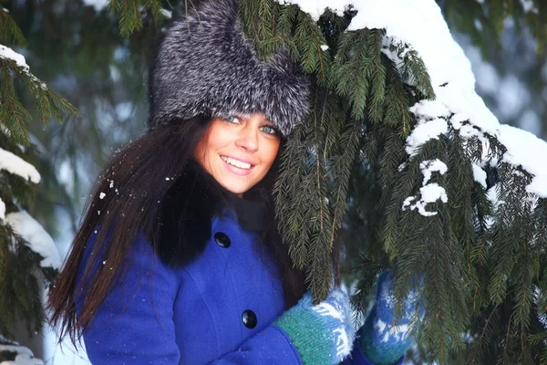Zimą kobiet — Zdjęcie stockowe