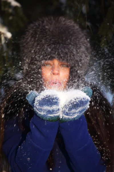 Зима жінок — стокове фото