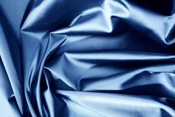 Blue satin — Stock Photo, Image