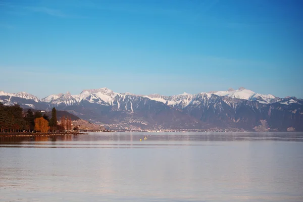 Женевське озеро — стокове фото